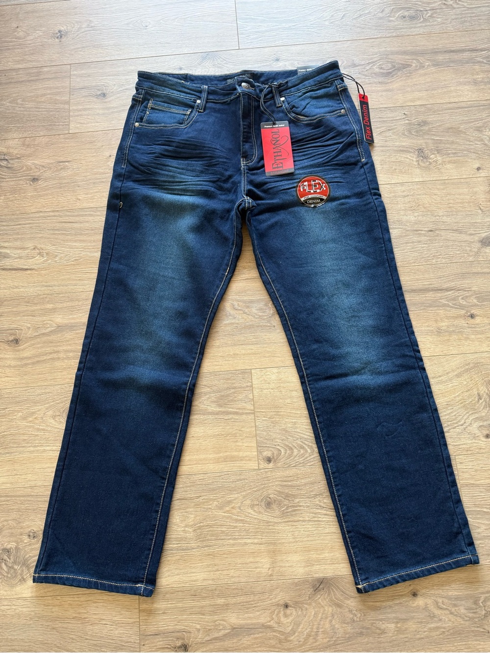Men's Straight Fit Dark Blue Jeans -